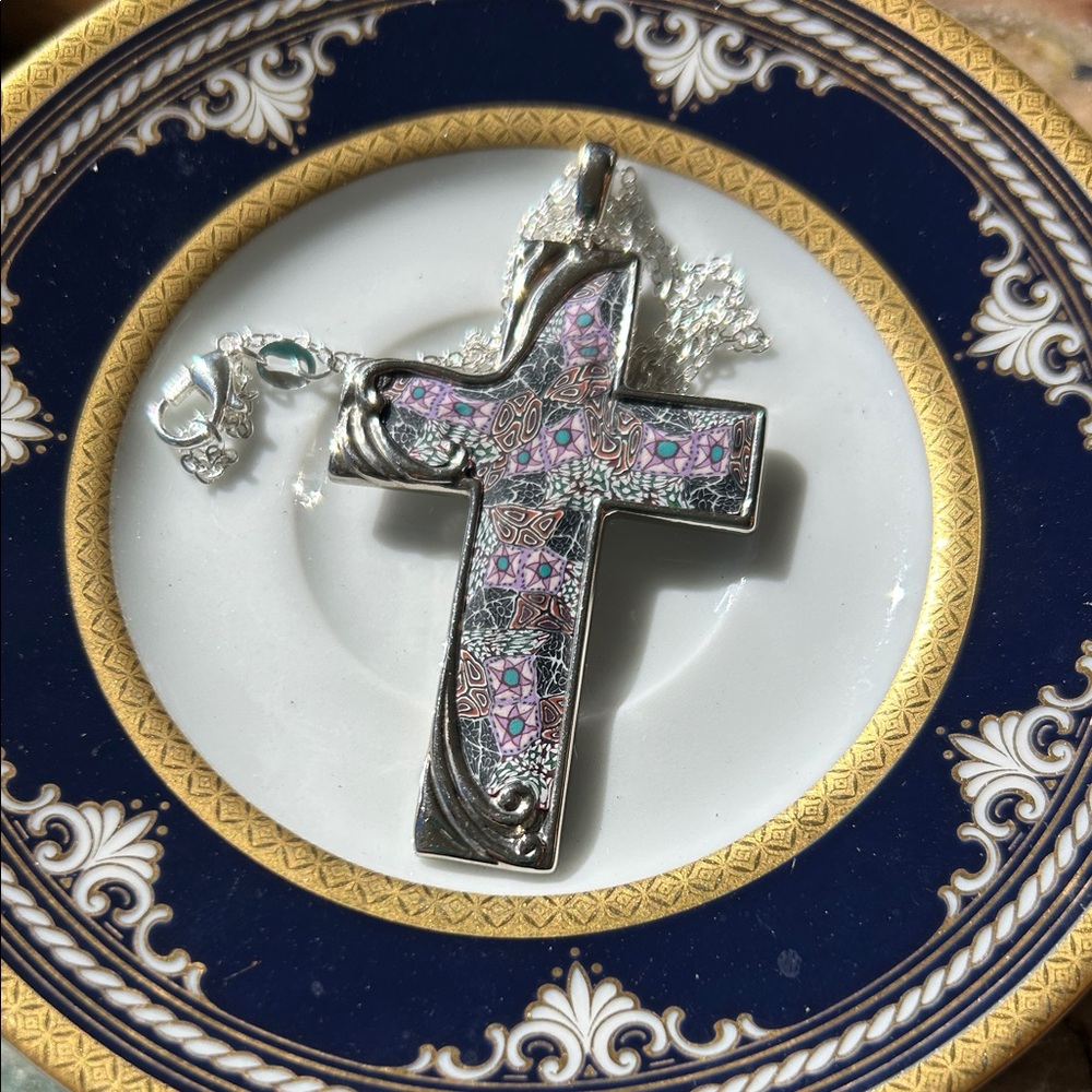 Vintage Cross Pendant Necklace